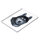 De man is mijn favoriete hond, Siberian Husky Notitieboek (Linkerzijde)