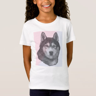 De man is mijn favoriete hond, Siberian Husky T-shirt