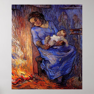 De man is op zee door Vincent van Gogh Poster