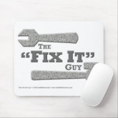 De man Mousepad die het "maakt" Muismat (Met muis)