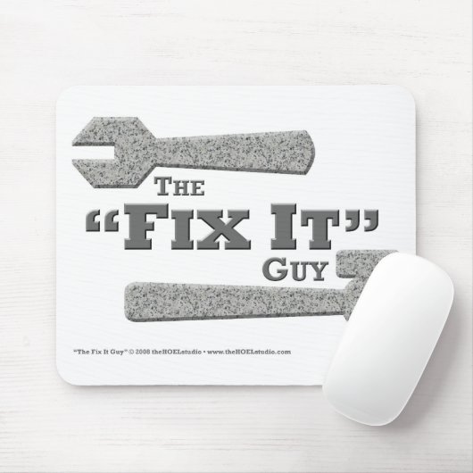 De man Mousepad die het "maakt" Muismat (Met muis)