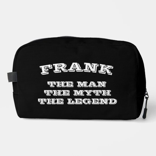 De man myth legend custom zwarte toilettas toilettasje (Voorkant)