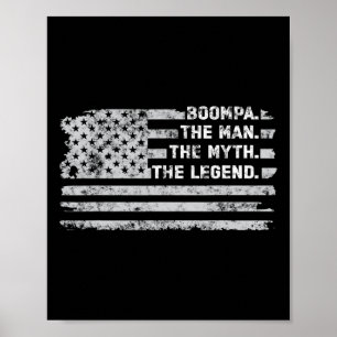 De Man Myth Legend Fathers Day  Amerikaans F Poster