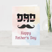 De Man Myth Legend Vaderdag Mustache Custom Kaart (Voorkant)