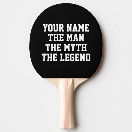 De man myth legenda tafel tennis ping pong paddle tafeltennisbatje (Voorkant)