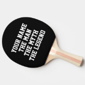 De man myth legenda tafel tennis ping pong paddle tafeltennisbatje (Zijkant)
