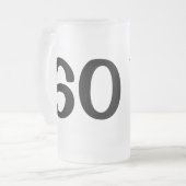 De man myth legende bier mok voor 60th Birthday ma (Voorkant links)