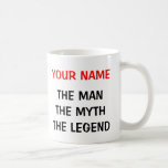 De man myth legende mok voor 50th Birthday mannen<br><div class="desc">De man mythe legende mok voor 50th Birthday mannen.  nummer Funny Birthday cadeauidee voor vijftig jaar oud. Verras je over de heuvel,  vader,  oom,  broer,  man,  opa enz. Leeftijdsspecifieke humor van 50 jaar oud.</div>