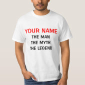 De man myth legende T-shirts |  (Voorkant)