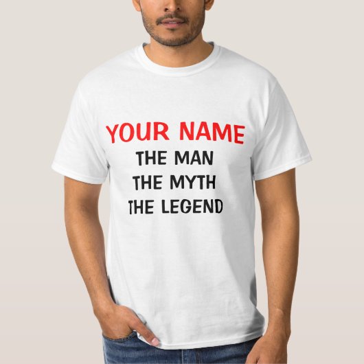 De man myth legende T-shirts |  (Voorkant)
