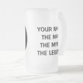 De man mythe legende bier mok voor 70th Birthday m (Voorkant rechts)