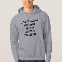 De man mythe legende hoodie voor de mannen Birthda