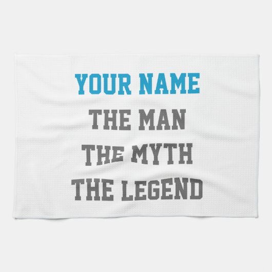 De man mythe legende keukenhanddoeken voor mannen (Horizontaal)