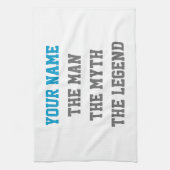 De man mythe legende keukenhanddoeken voor mannen (Verticaal)