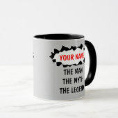 De man mythe legende koffiekreeft | mok (Voorkant rechts)