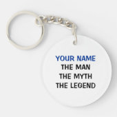 De man mythe legende | sleutelhanger met persoonli (Voorkant)