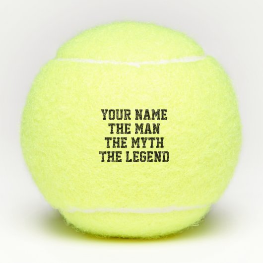 De man mythe legende tennisballen cadeau voor hem (Voorkant)