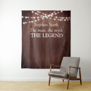 de Man Mythe Legende Verjaardag Houten Slingerlich Wandkleed