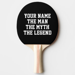 De man mythe legentafel tennis pingelt pongpeddel tafeltennisbatje