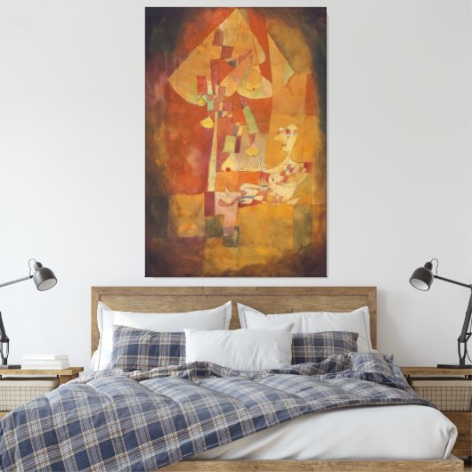 De man onder de perenboom canvas afdruk (Insitu (Slaapkamer))