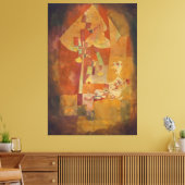 De man onder de perenboom canvas afdruk (Insitu (Woonkamer))