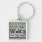 De man van Ponthieu neemt Harold mee naar Beaurain Sleutelhanger (Voorkant)