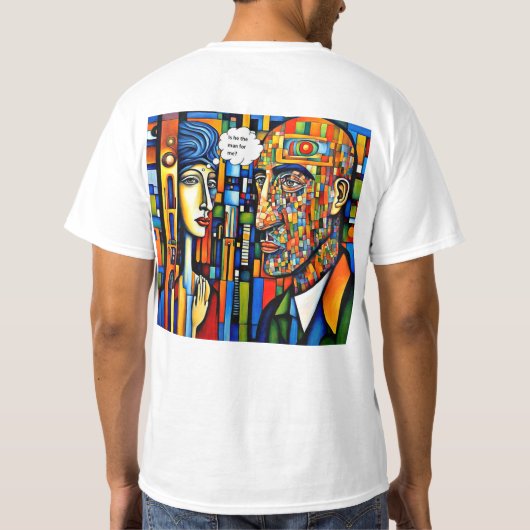 De man voor mij t-shirt (Achterkant)