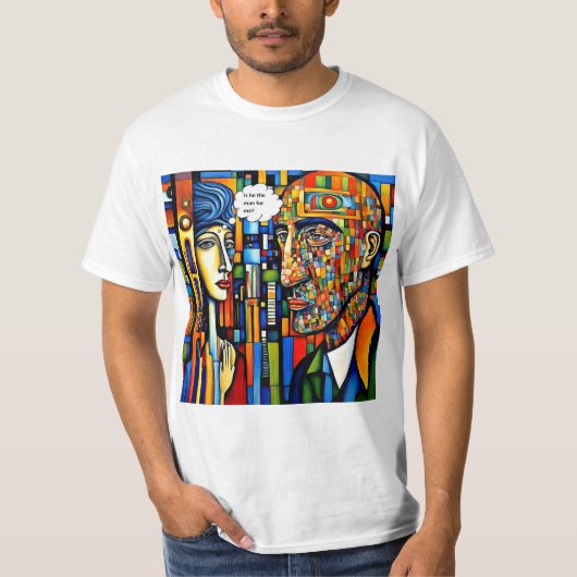 De man voor mij t-shirt (Voorkant)