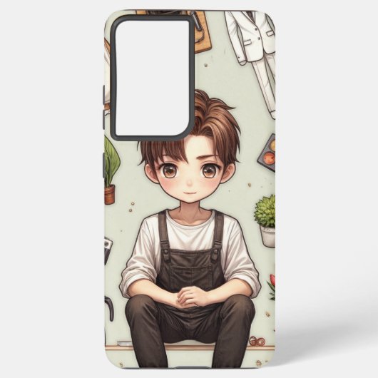 De man & vrouw: Samsung Galaxy S21 Ultra Stoere ho Samsung Galaxy Hoesje (Achterkant)