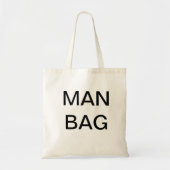 de man zak tote bag (Voorkant)