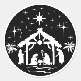 De manager en de herberg ronde sticker