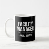 De Manager van de faciliteit zoals andere Beroeps Koffiemok (Links)