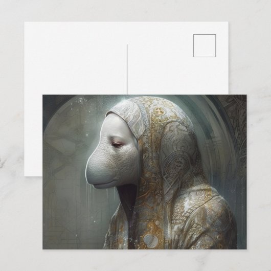 De Manatee Nun Briefkaart (Voorkant / Achterkant)