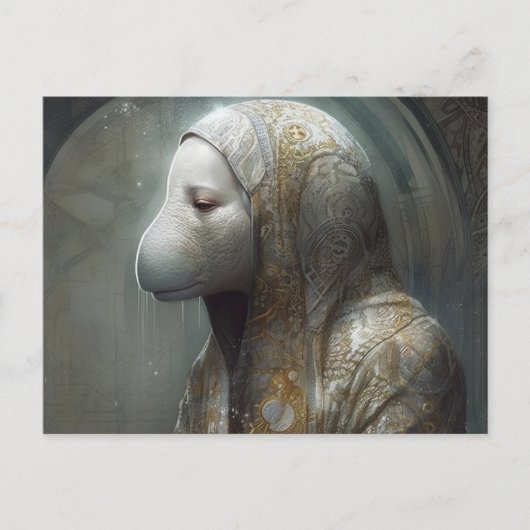 De Manatee Nun Briefkaart (Voorkant)