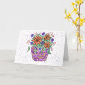 De Mand van de Bloem van de lente Kaart (Gele Bloem)