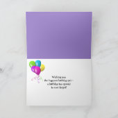 De Mand van de Iris van de verjaardag Kaart (Binnen)