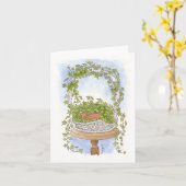 De Mand van de klimop - Waterverf Kaart (Gele Bloem)