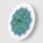 De Mandala-Cool Emerald Grote Klok (Hoek)