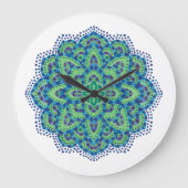 De Mandala-Cool Emerald Grote Klok (Voorkant)