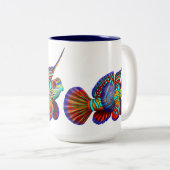 De Mandarin Dragonet Goby visse Mok (Voorkant rechts)