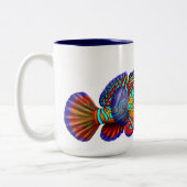 De Mandarin Dragonet Goby visse Mok (Links)