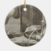 De mandenmaker, van boekdelen II en handelsartikel Keramisch Ornament (Achterkant)