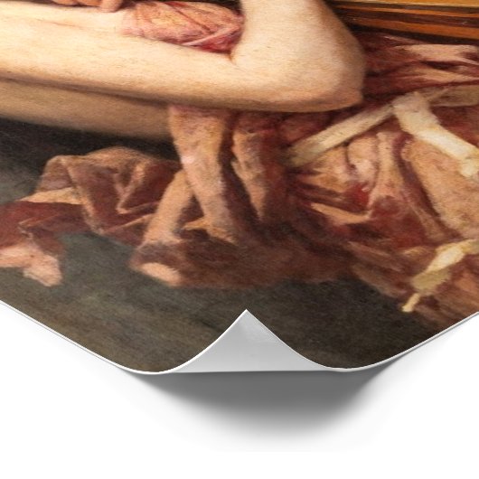 De Mandoline Speler door Alexandre Jacques Chantro Poster (Hoek)