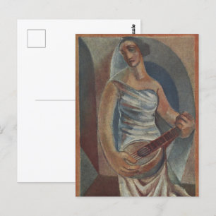 De mandolinespeler van Juan Gris Briefkaart