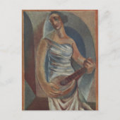 De mandolinespeler van Juan Gris Briefkaart (Voorkant)