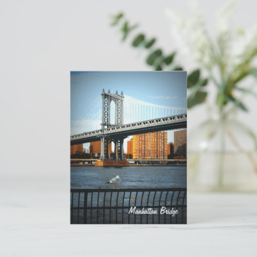 De Manhattan Bridge Briefkaart (Staand voorkant)