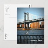 De Manhattan Bridge Briefkaart (Voorkant / Achterkant)