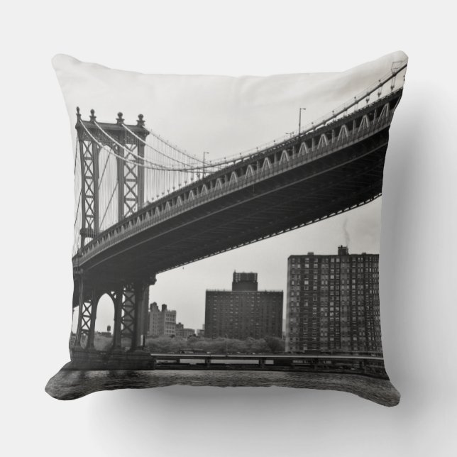 De Manhattan Bridge in New York City Kussen (Voorkant)