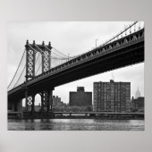 De Manhattan Bridge in New York City Poster (Voorkant)