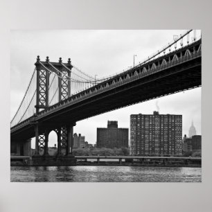 De Manhattan Bridge in New York City Poster